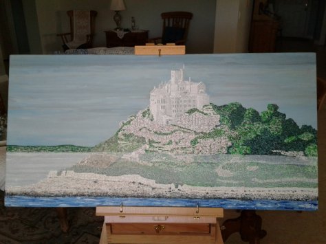 'St. Michael's Mount' (18" x 36") 2017 - (Copyright 2017, Mark D. Jones, All Rights Reserved)